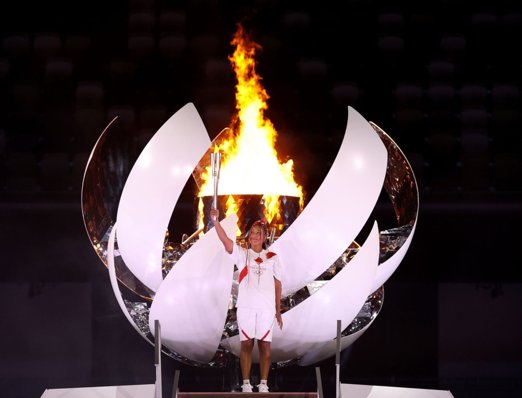 Naomi Osaka encendió el fuego. Foto: Twitter